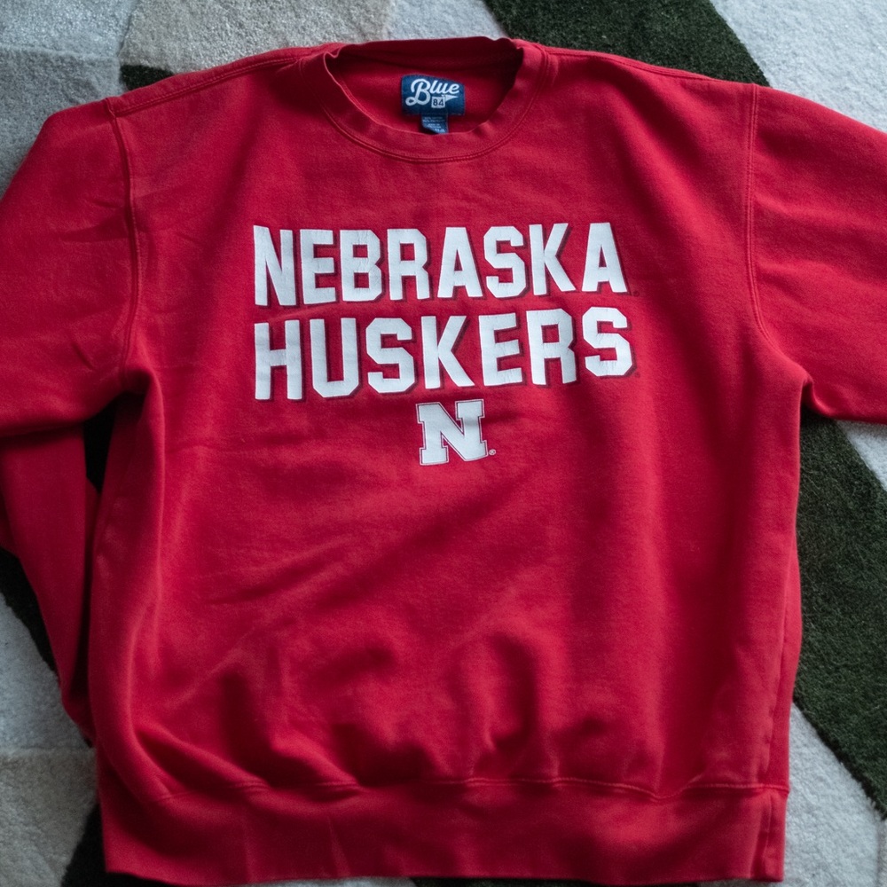 Nebraska Huskers blue84 crewneck sweater